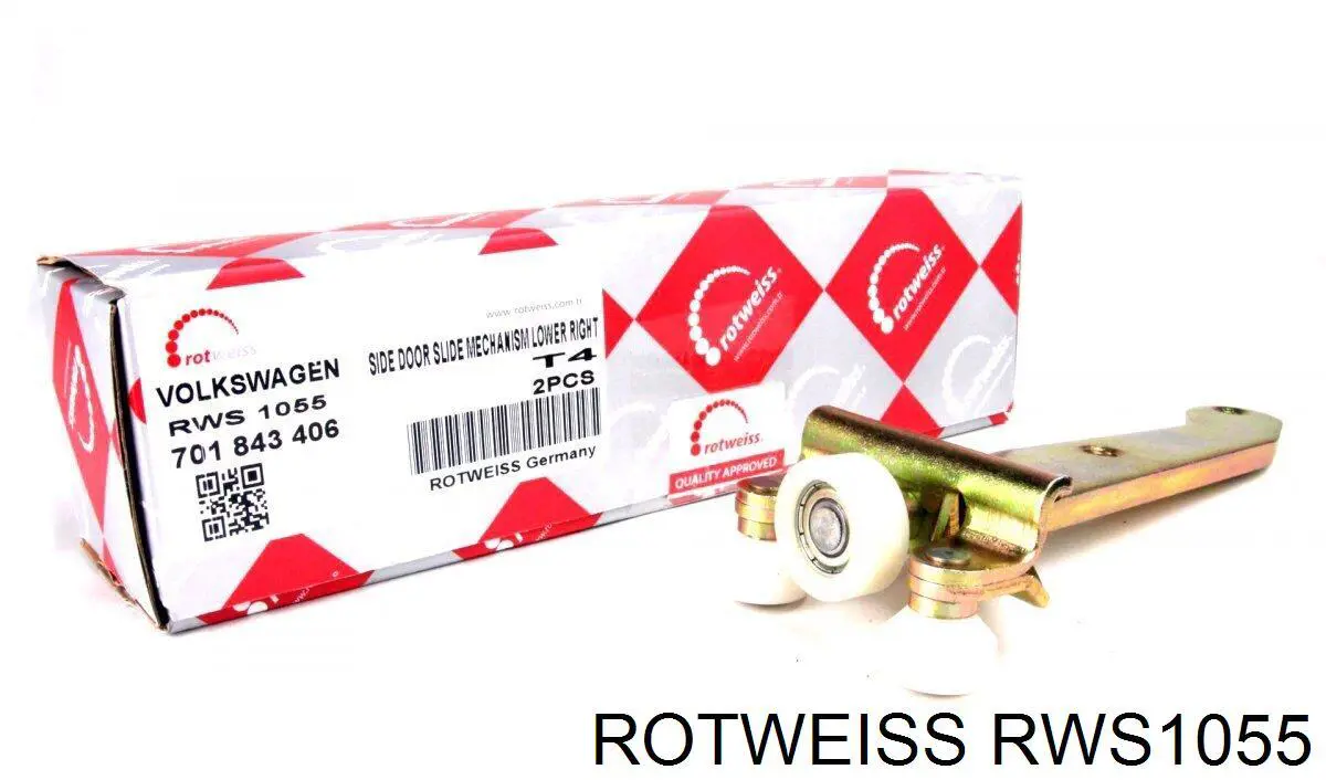 Ролик двері бічної/зсувної, правий нижній RWS1055 Rotweiss