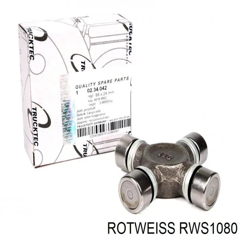 Маточина колеса передня Rotweiss RWS1080 ціна, від 47.37 USD
