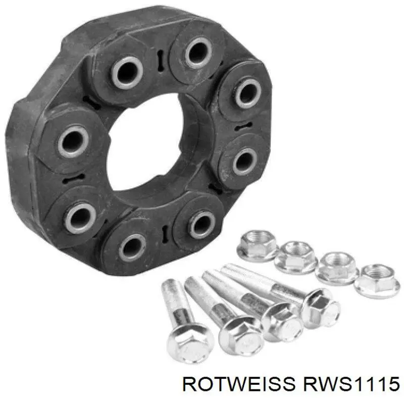 RWS1115 Rotweiss Гумова пружна муфта кардана передня