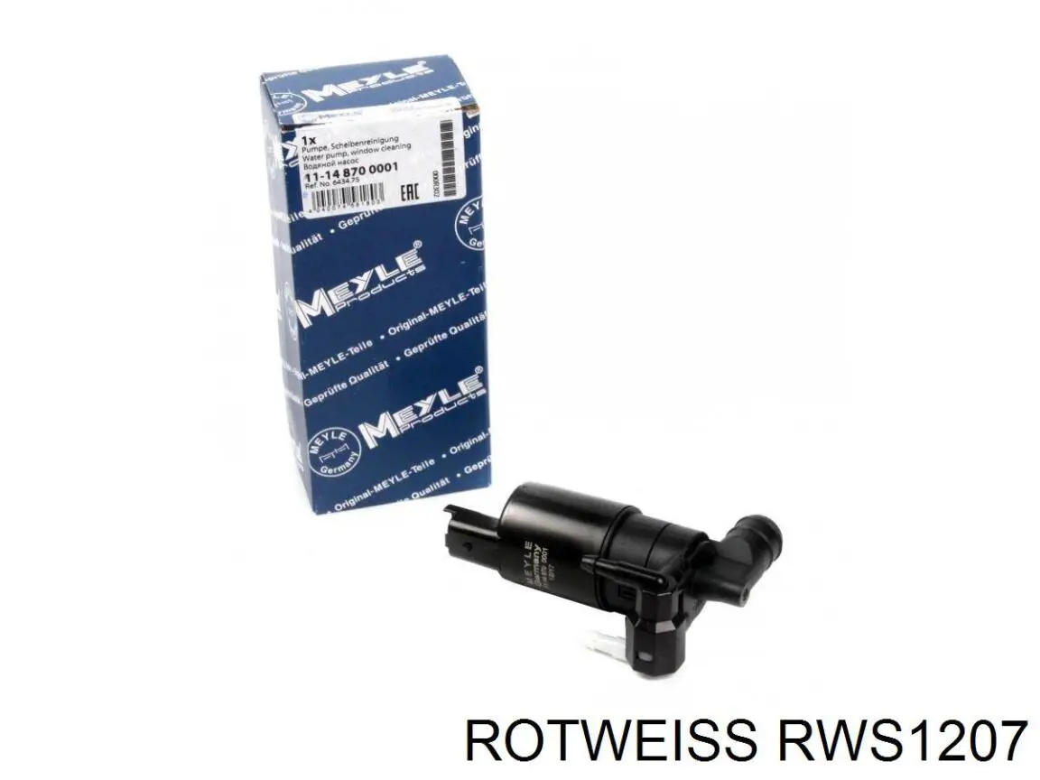 RWS1207 Rotweiss насос-двигун омивача скла, переднього