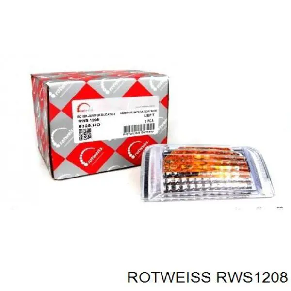 Покажчик повороту дзеркала, лівий Rotweiss RWS1208 ціна, від 5.39 USD