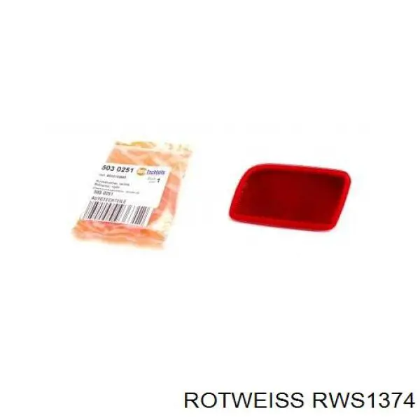 RWS1374 Rotweiss Лівий катафот бампера