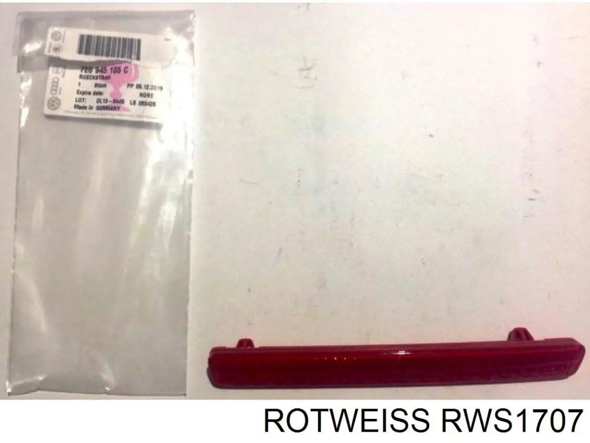 Купити RWS1707 Rotweiss Відбивач бампера заднього правий
