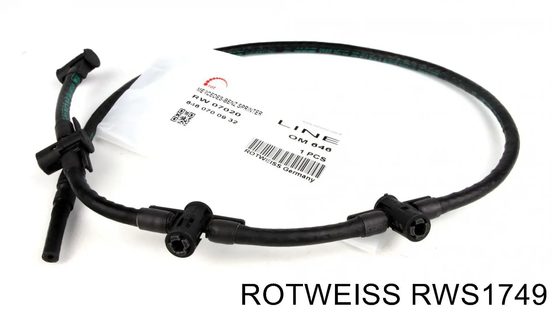 RWS1749 Rotweiss трубка паливна, зворотня від форсунок