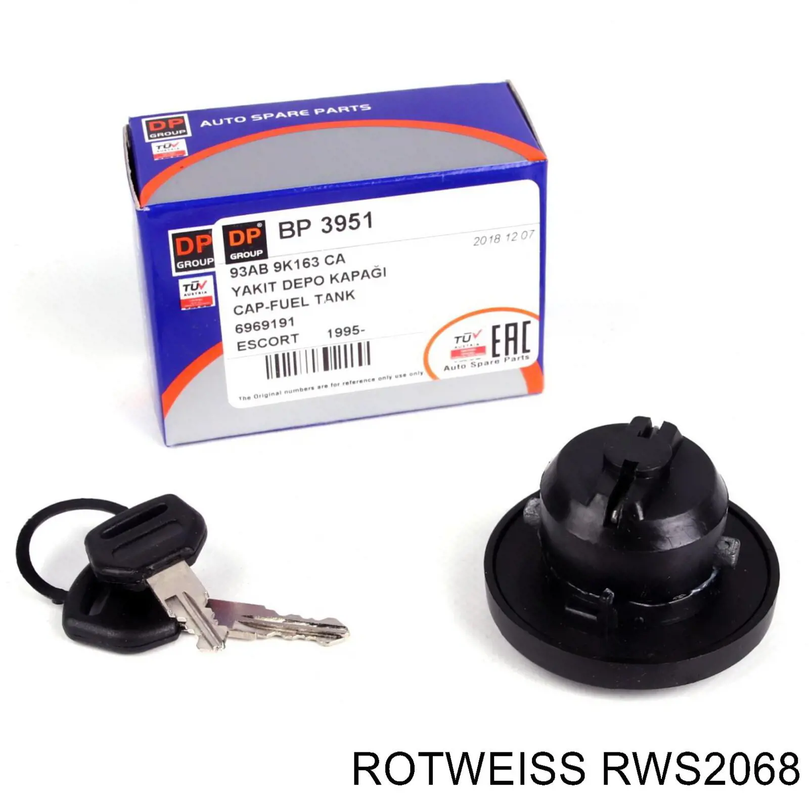 Пробка паливного бака Rotweiss RWS2068 ціна, від 5.02 USD