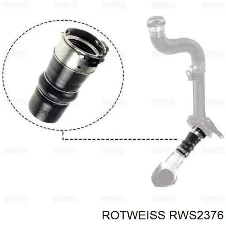 Купити RWS2376 Rotweiss Шланг/патрубок интеркуллера