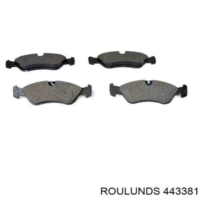 443381 Roulunds колодки гальмівні передні, дискові