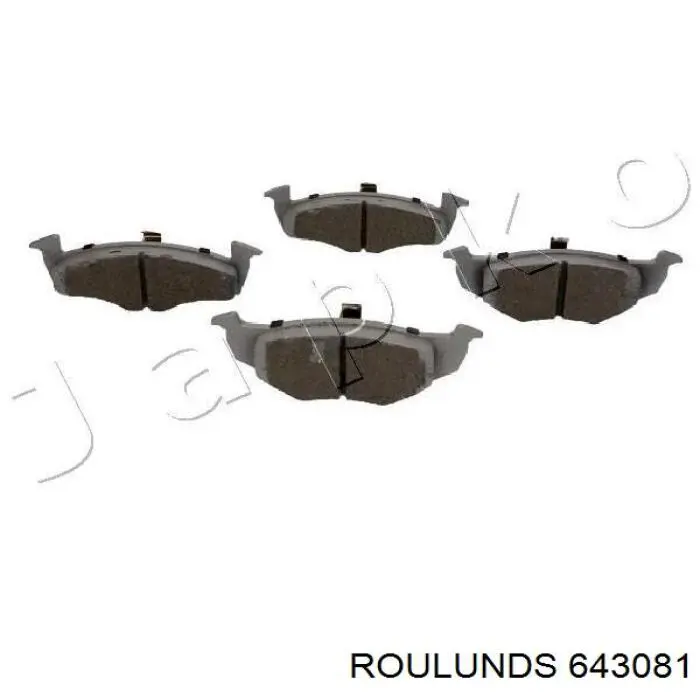 643081 Roulunds колодки гальмівні передні, дискові