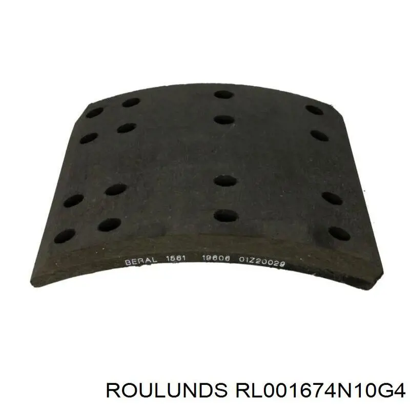 RL001674N10G4 Fomar Roulunds колодки гальмівні передні, барабанні