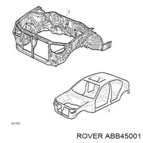 Супорт радіатора в зборі/монтажна панель кріплення фар Rover 200 (RF) (Ровер 200)