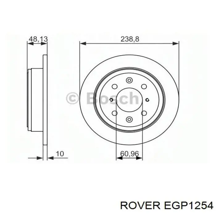 EGP1254 Rover Дискові гальма
