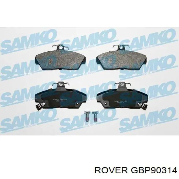 Колодки гальмівні передні, дискові GBP90314 Rover