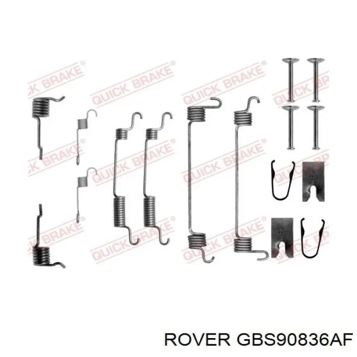 Колодки гальмові задні, барабанні Rover GBS90836AF ціна, від 18.68 USD