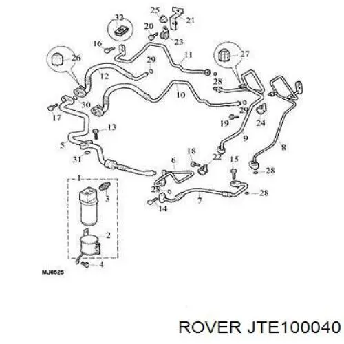 Датчик абсолютного тиску кондиціонера Rover JTE100040 ціна, від 42.12 USD