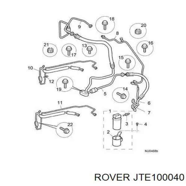 Купити JTE100040 Rover Датчик тиску кондиціонера
