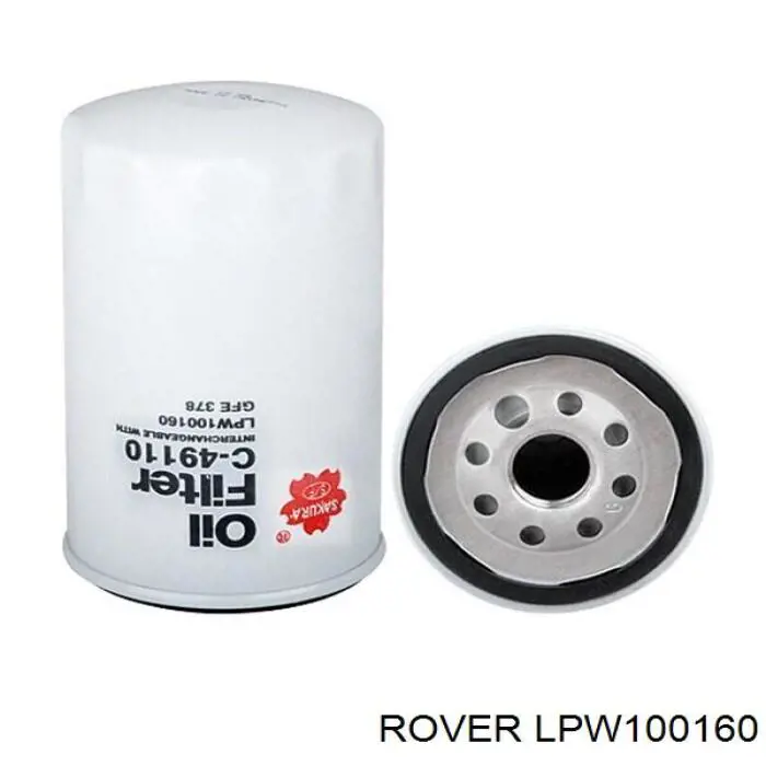 LPW100160 Rover фільтр масляний