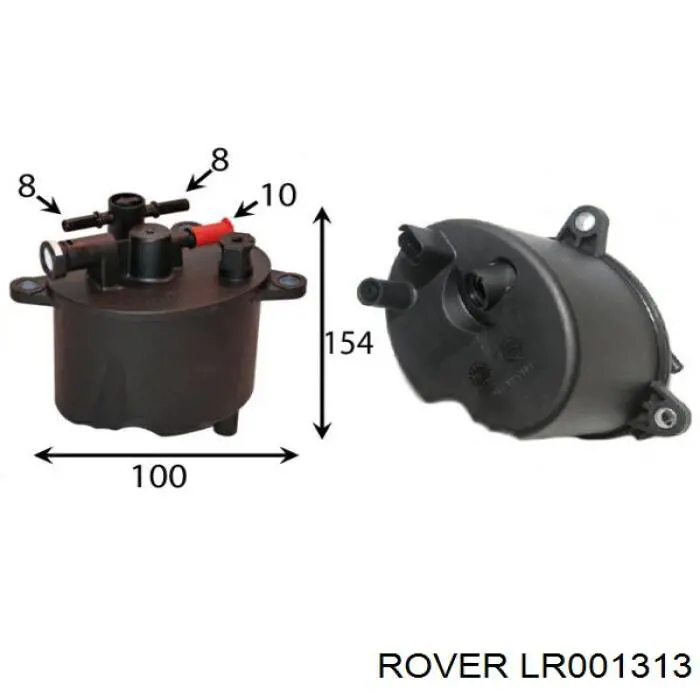 Фільтр тонкого очищення палива Rover LR001313 ціна, від 38.01 USD