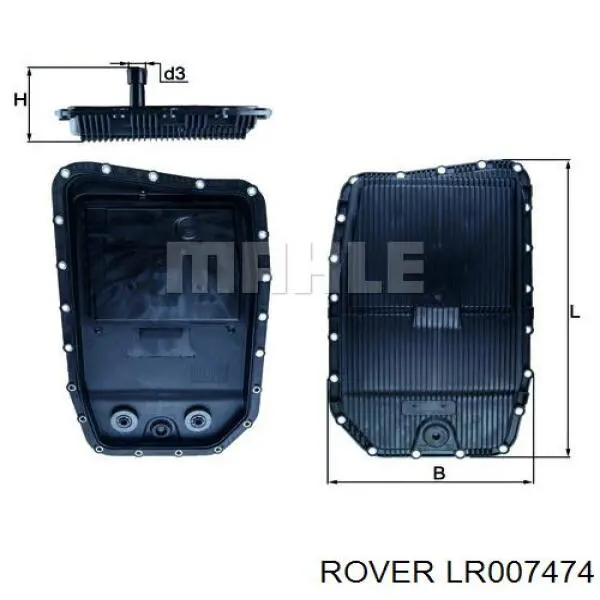 LR007474 Rover піддон акпп