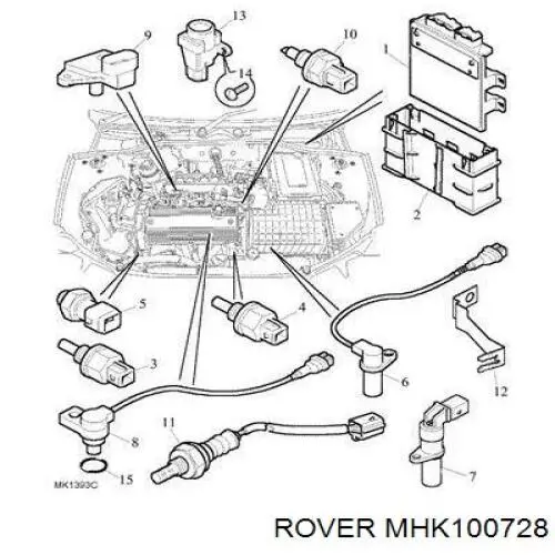 Лямбда-зонд MHK100728 Rover