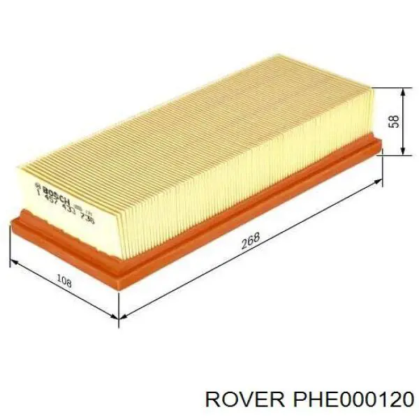 PHE000120 Rover фільтр повітряний