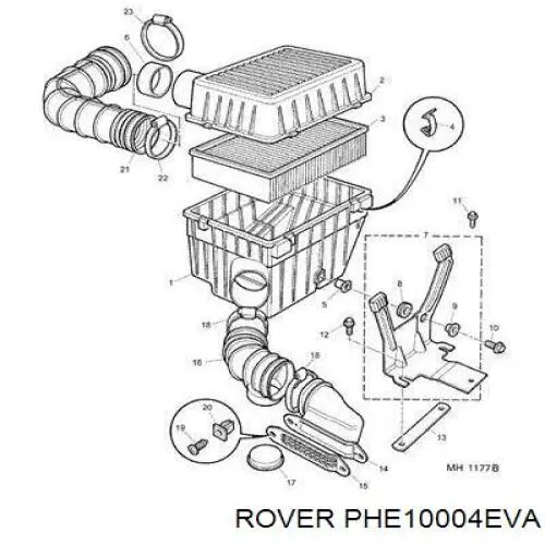 Фільтр повітряний PHE10004EVA Rover