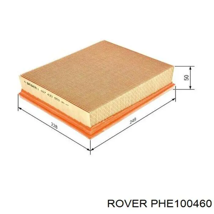 Елемент повітряного фільтра Rover PHE100460 ціна, від 9.66 USD