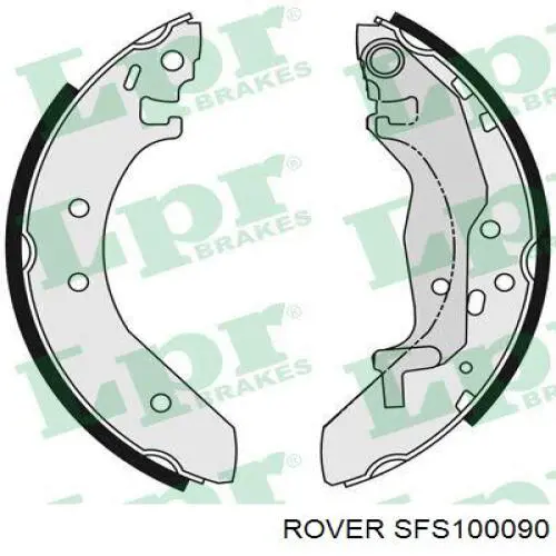 Колодки гальмові задні, барабанні SFS100090 Rover