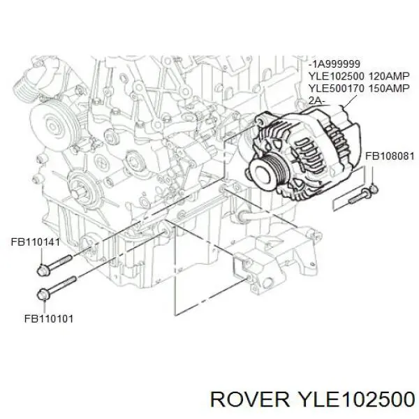 Генератор YLE102500 Rover