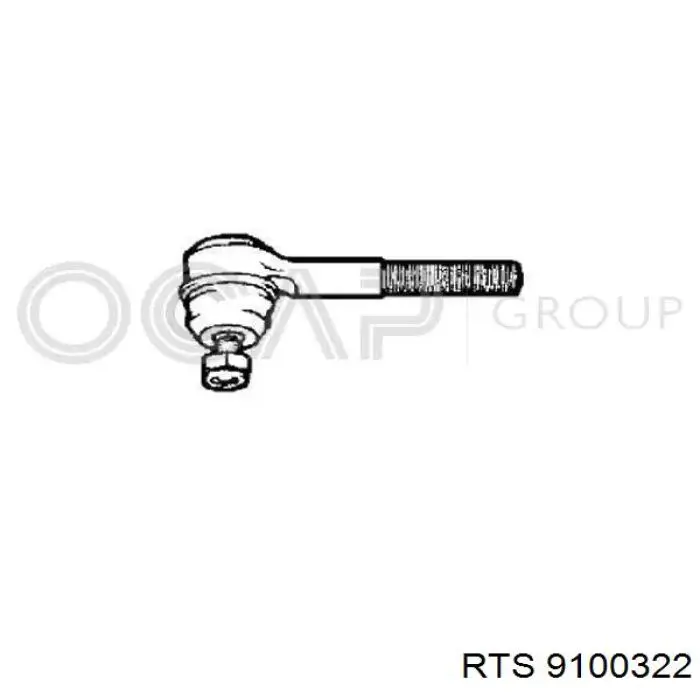 Накінечник рульової тяги, зовнішній 9100322 RTS