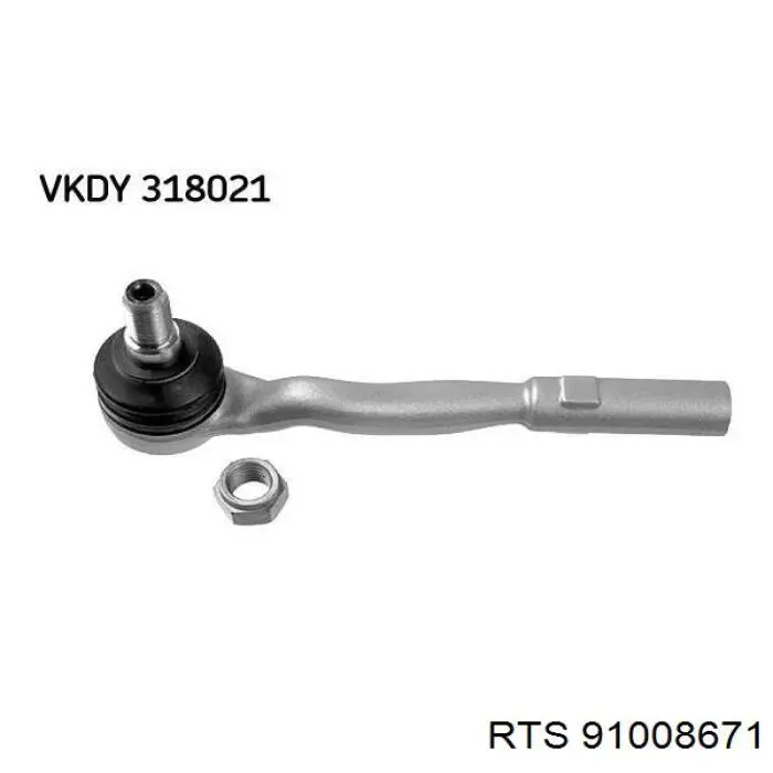 Наконечник рульовий RTS 91008671 ціна, від 16.19 USD