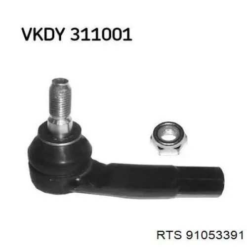 Наконечник рульовий RTS 91053391 ціна, від 9.58 USD