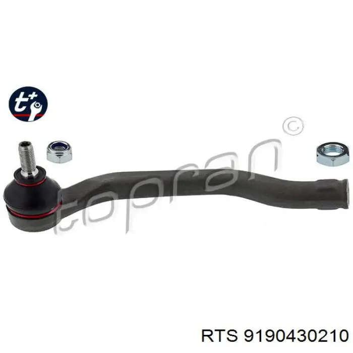 Наконечник рульовий RTS 9190430210 ціна, від 13.86 USD