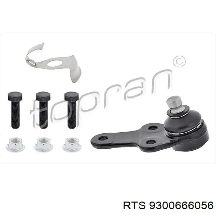 Кульова опора, нижня RTS 9300666056 ціна, від 10.64 USD