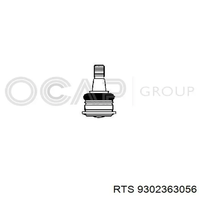 Кульова опора, нижня RTS 9302363056 ціна, від 9.35 USD