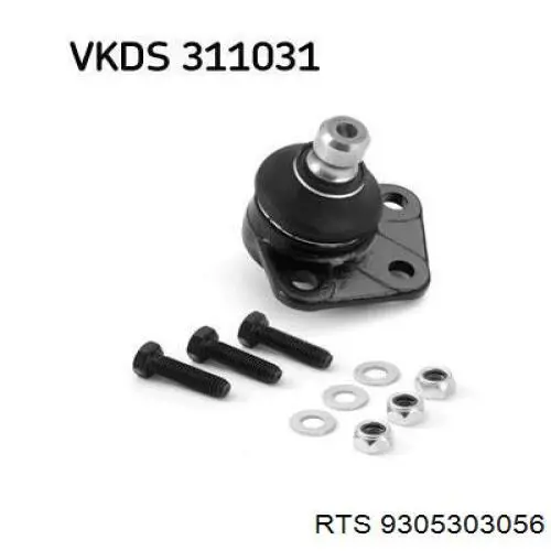Кульова опора, нижня RTS 9305303056 ціна, від 10.34 USD