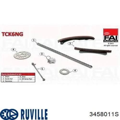 Купити 3458011S Ruville Комплект ланцюга ГРМ