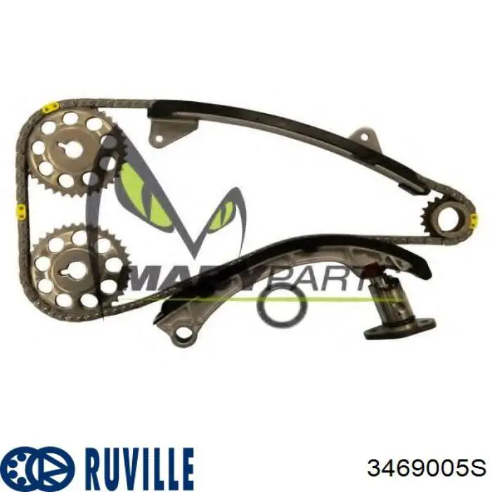 Ланцюг ГРМ, комплект Ruville 3469005S ціна, від 91.22 USD