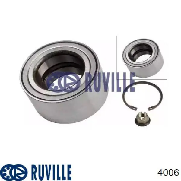 Підшипник ступиці 4006 Ruville