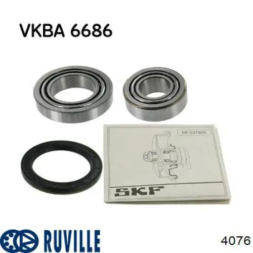 4076 Ruville Підшипник маточини передньої