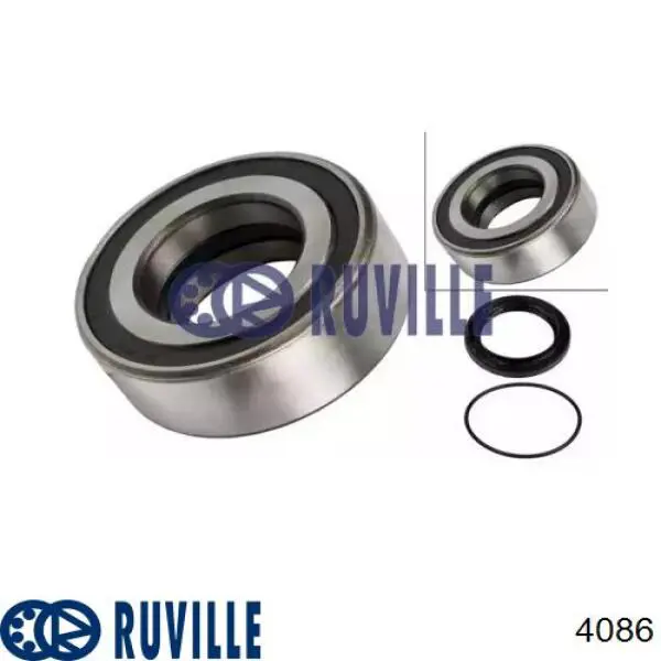 4086 Ruville Підшипник ступиці задньої