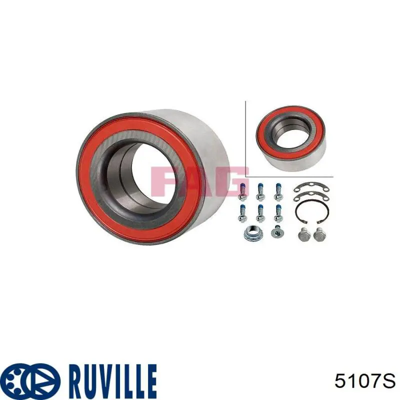 Підшипник задньої ступиці 5107S Ruville