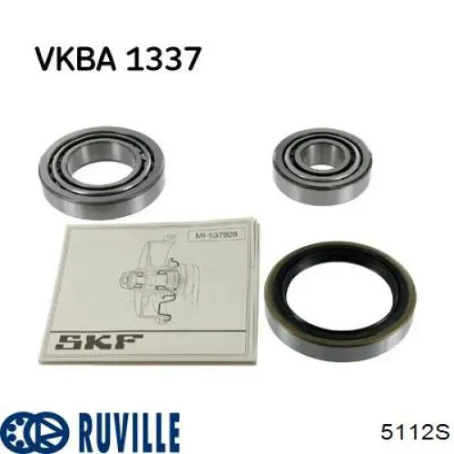 Комплект підшипник маточини передньої Ruville 5112S ціна, від 12.65 USD