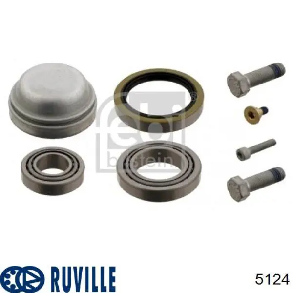 Комплект підшипник маточини передньої Ruville 5124 ціна, від 14.12 USD