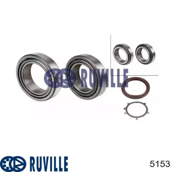 Купити 5153 Ruville Підшипник задньої ступиці