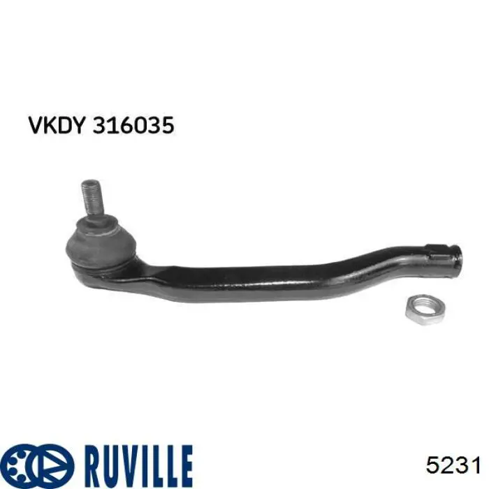 5231 Ruville Підшипник маточини передньої