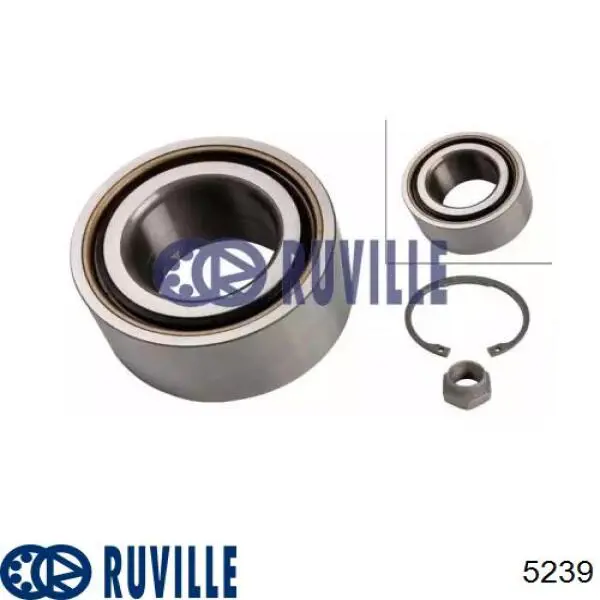 5239 Ruville Підшипник маточини передньої