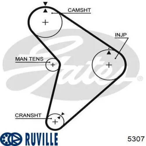 Купити 5307 Ruville Підшипник маточини передньої/задньої