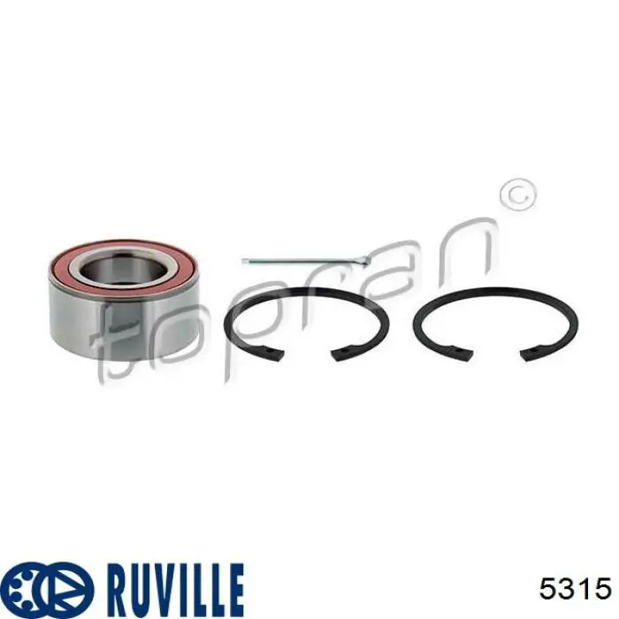 Комплект підшипник маточини передньої Ruville 5315 ціна, від 11.35 USD