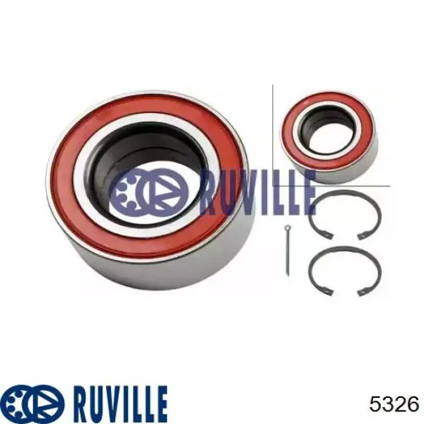 5326 Ruville Підшипник маточини передньої