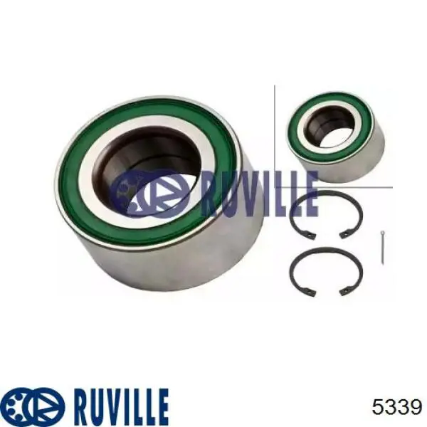 Купити 5339 Ruville Підшипник ступиці передньої